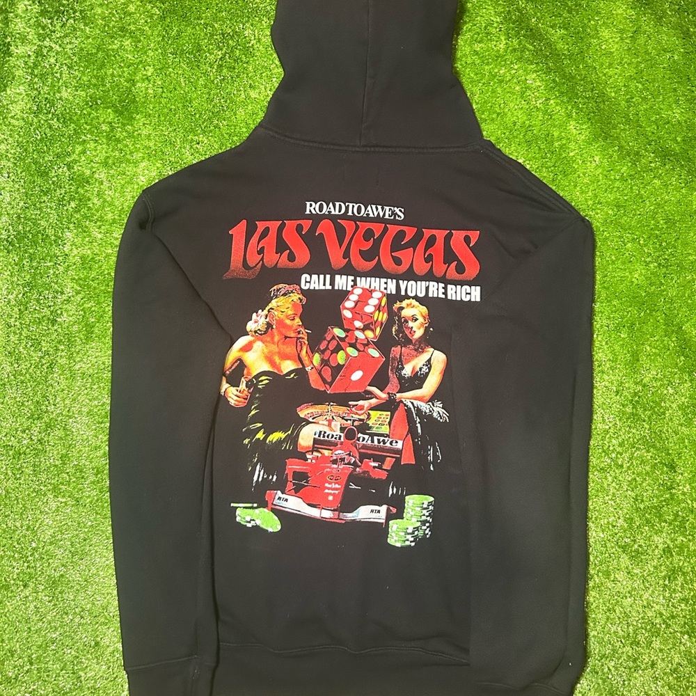 RtA Black Hoodie with White Logo